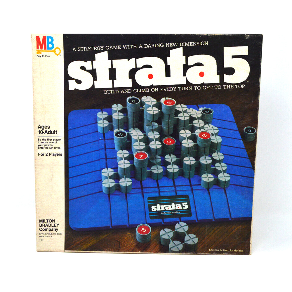STRATA 5 - 1984 Milton Bradley Board Game, Vintage, Complete